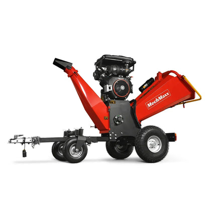 8 inch ZONSEN E-Start 1000cc 35hp Gas Powered 4 - Wheel Drum Wood Chipper with Taillight , B200